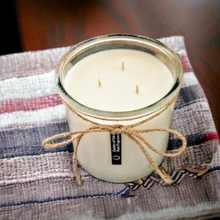 Load image into Gallery viewer, MEGA TRIPLE WICKED Rustic, Clear Glass Jar, Natural Soy Wax Candle, 850g - Garden of Eden Pure Fragrance