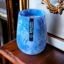 Load image into Gallery viewer, X Large Ocean Blue Glass Jar, Natural Soy Wax Candle 450g- Highly Scented Fragrances  ***While Stocks Last*** - Garden of Eden Pure Fragrance