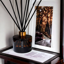 Load image into Gallery viewer, Amber Reed Diffuser Glass Bottle With Gold Lid, 200ml - Highly Scented Fragrances - Garden of Eden Pure Fragrance