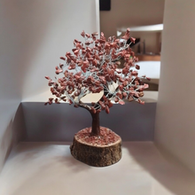 Load image into Gallery viewer, Extra Large 25 cm High Red Jasper Crystal Tree With 10cm Wide Timber Base - Garden of Eden Pure Fragrance