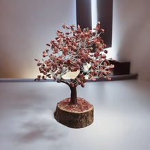 Load image into Gallery viewer, Extra Large 25 cm High Red Jasper Crystal Tree With 10cm Wide Timber Base - Garden of Eden Pure Fragrance