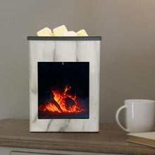Load image into Gallery viewer, Large No Flame Fireplace Illumination Wax Melt Warmer With Marble Grain Effect  + **2 Free Wax Melt Packs** - Garden of Eden Pure Fragrance