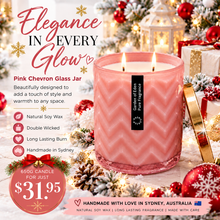 Load image into Gallery viewer, Glamorous Soft Pink Glass Jar, XX Large 650g With Gold Lid - Garden of Eden Pure Fragrance