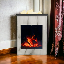 Load image into Gallery viewer, Large No Flame Fireplace Illumination Wax Melt Warmer With Marble Grain Effect  + **2 Free Wax Melt Packs** - Garden of Eden Pure Fragrance
