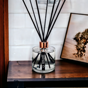 Classic Reed Diffuser Glass Bottle With Rose Gold Lid, 200ml - Highly Scented Fragrances - Garden of Eden Pure Fragrance