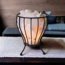 Load image into Gallery viewer, Large 6.5kg Clear Quartz Crystal Cage Lamp - Garden of Eden Pure Fragrance