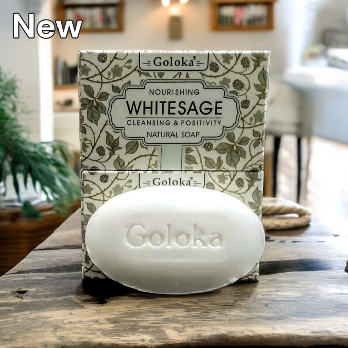 Goloka Nourishing White Sage Natural Soap 75g | Cleansing & Positivity - Garden of Eden Pure Fragrance