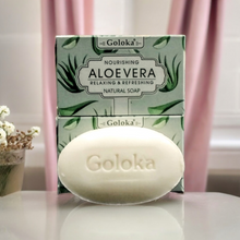 Load image into Gallery viewer, Goloka Nourishing Aloe Vera Natural Soap 75g | Relaxing &amp; Refreshing - Garden of Eden Pure Fragrance