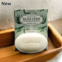 Load image into Gallery viewer, Goloka Nourishing Aloe Vera Natural Soap 75g | Relaxing &amp; Refreshing - Garden of Eden Pure Fragrance