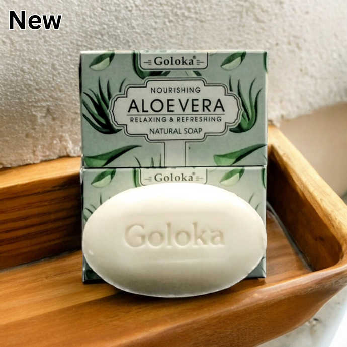 Goloka Nourishing Aloe Vera Natural Soap 75g | Relaxing & Refreshing - Garden of Eden Pure Fragrance