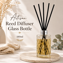 Load image into Gallery viewer, Artisan Reed Diffuser Glass Bottle, 180ml - Garden of Eden Pure Fragrance