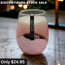 Load image into Gallery viewer, Spectacular X Large Pink Ombre Glass Jar, Natural Soy Wax Candle - Highly Scented Fragrances - Garden of Eden Pure Fragrance