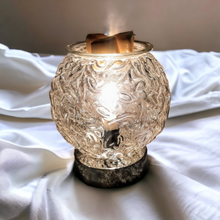 Load image into Gallery viewer, Elegant Art Glass Round Lamp Design Wax Melt Warmer  + **2 Free Wax Melt Packs** - Garden of Eden Pure Fragrance