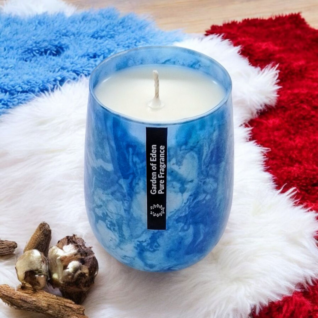 Ocean Blue Glass Jar, X Large 430g