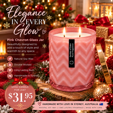 Load image into Gallery viewer, Glamorous Soft Pink Glass Jar, XX Large 650g With Gold Lid - Garden of Eden Pure Fragrance