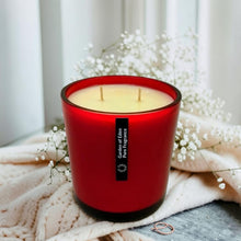 Load image into Gallery viewer, Red Glass Jar, XX Large 600g Natural Soy Wax Candle