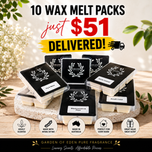Load image into Gallery viewer, **SPECIAL OFFER** BUY 10 WAX MELTS PACKS FOR ONLY $51 INCLUDING STANDARD SHIPPING - Garden of Eden Pure Fragrance