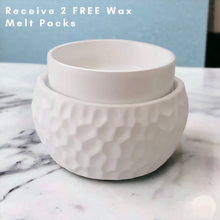 Load image into Gallery viewer, Large Contemporary White Pad Wax Melt Warmer  + **2 Free Wax Melt Packs** - Garden of Eden Pure Fragrance