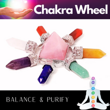 Load image into Gallery viewer, Roze Quartz Crystal Chakra Wheel - Garden of Eden Pure Fragrance