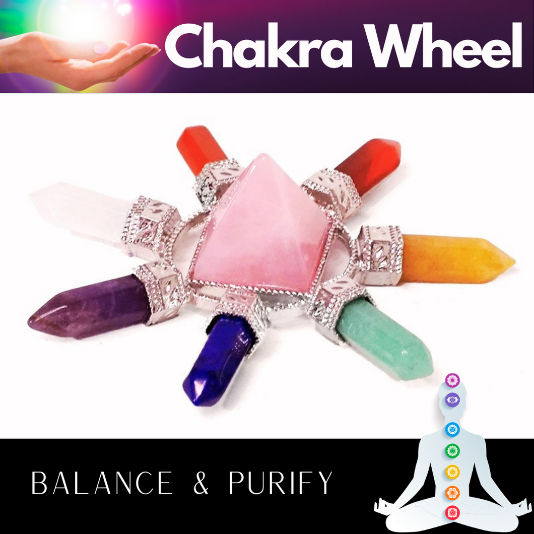 Roze Quartz Crystal Chakra Wheel - Garden of Eden Pure Fragrance