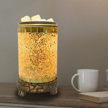 Load image into Gallery viewer, Large Gold Mosaic Wax Melt Warmer  + **2 Free Wax Melt Packs** - Garden of Eden Pure Fragrance